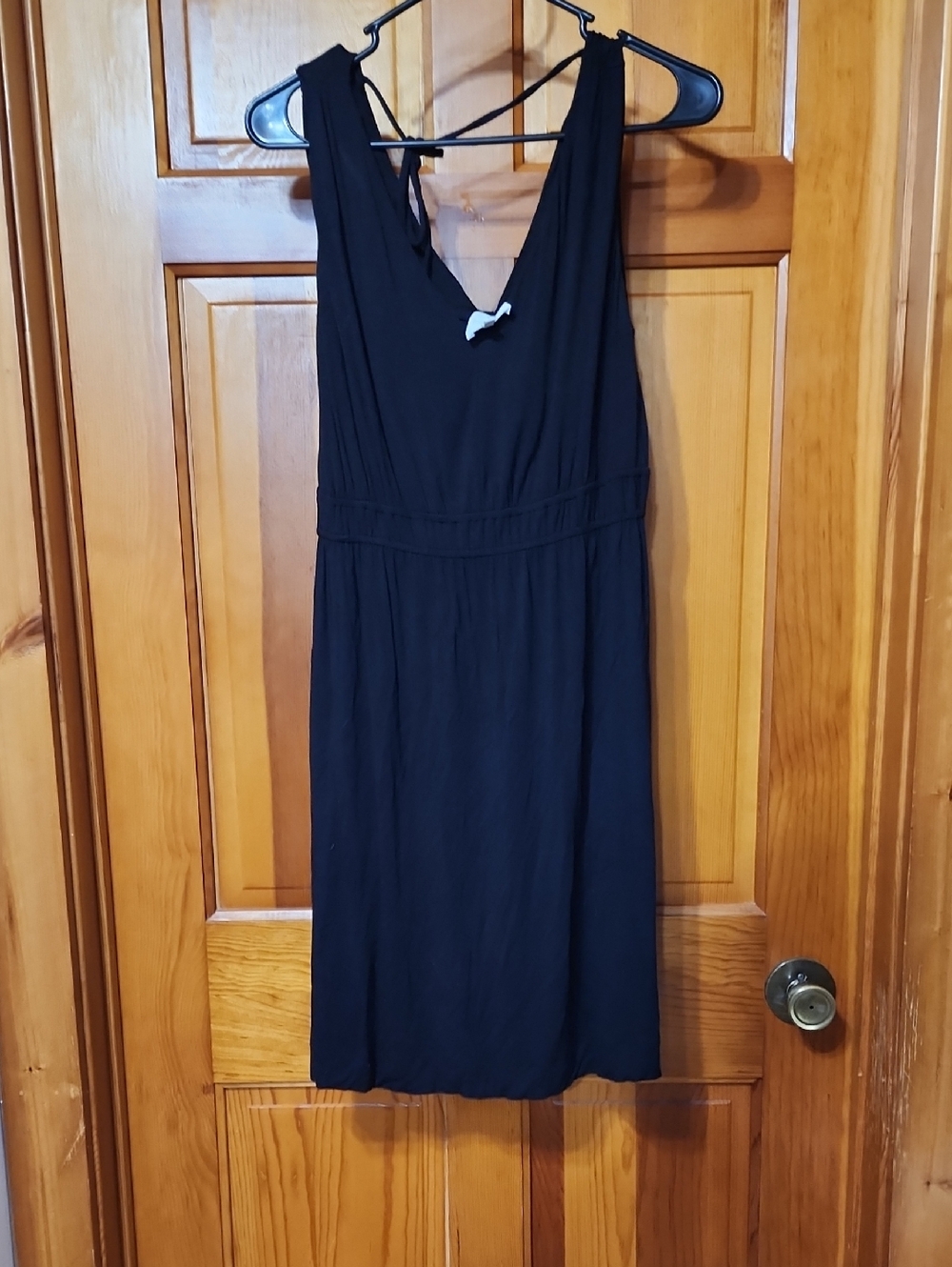 Soma Black Sleeveless V-Neck Midi Dress